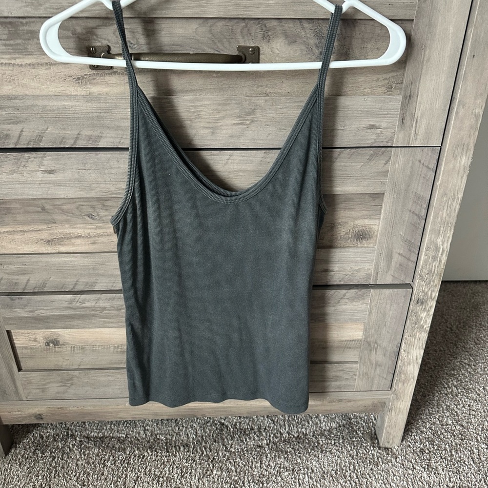 Dark gray tank top